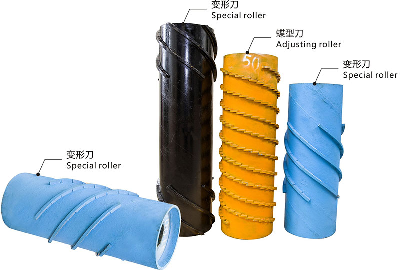 Diamond calibrating roller